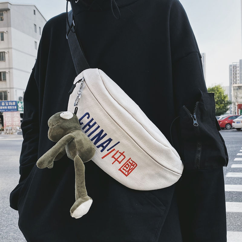 Day Family Chest Bag Men Tide Brands Street Trend Personality Skew Satchel Women 100 Hitch Leisure Sports Single Shoulder Bag Pocket