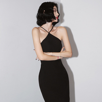 Small evening dress dress usually can wear banquet 2021 New temperament simple generous black dress women