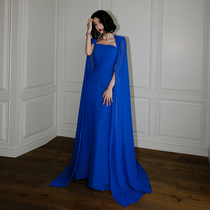 High-end evening dress female 2020 New temperament elegant long host banquet aura queen dress big name