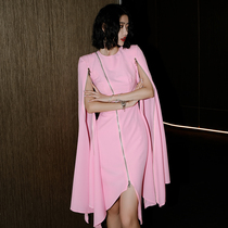 Evening dress female 2020 new banquet temperament host annual meeting aura Queen celebrity birthday party dress