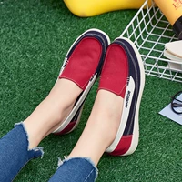 Giày mới kéo trở lại Giày nữ một chân nông Santa Cruz Melbourne màu sắc phù hợp với giày vải sinh viên chống trượt nhẹ giày the thao nam hàng hiệu