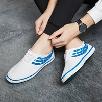 Kéo lại giày võ thuật cổ điển Trợ giúp thấp đai cao su thoáng khí đáy giày chống trượt giày sinh viên theo dõi và giày chạy trường giày chạy bộ nam hà nội