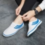 Kéo lại giày võ thuật cổ điển Trợ giúp thấp đai cao su thoáng khí đáy giày chống trượt giày sinh viên theo dõi và giày chạy trường giày chạy bộ nam hà nội