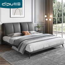 Diep Tech Bunk Bed Brief Modern Bedroom Fabric Double Man Net Red Bed Ins Wind Light Extravagant 1 8m Large bed