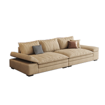 Dipu Nordic Simple 2024 New Retro Style Extra Large Sitting Deep Technology Fabric Living Room Modern Cotton and Linen Fabric Sofa