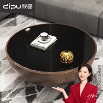  Dipu large bowl coffee table creative personality modern living room negotiation table Nordic small apartment semicircular glass coffee table