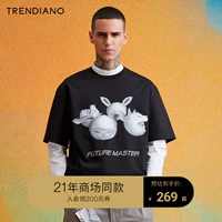 Trendiano Tide Brand Spring и летний мужской карликовый кролик с коротким хлопковым хлопчатобу