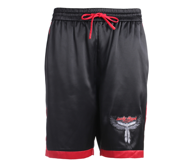 TRENDIANO quần thể thao nam mùa thu mới thể thao thêu chữ tương phản màu sắc quần short nam giản dị 3JC3066930 - Quần Jogger quần bò jogger nam