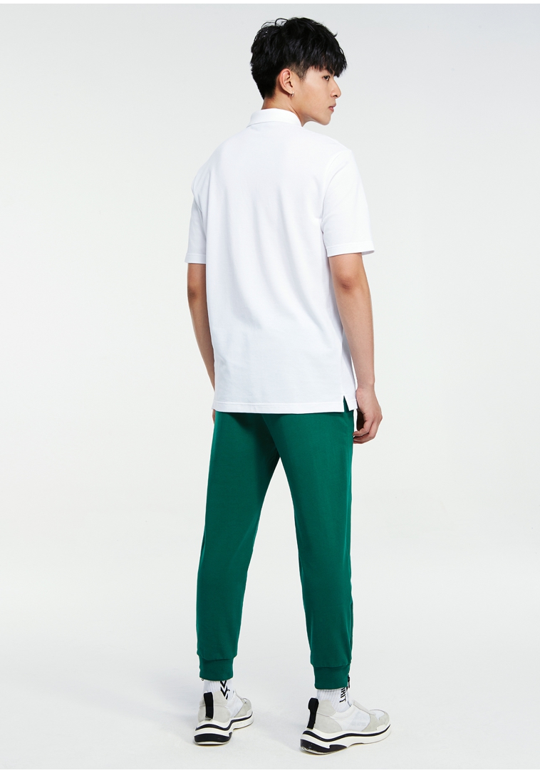 TRENDIANO Đàn ông mùa hè giản dị Cotton thêu chữ ngắn tay áo polo 3GC202783P polo nam