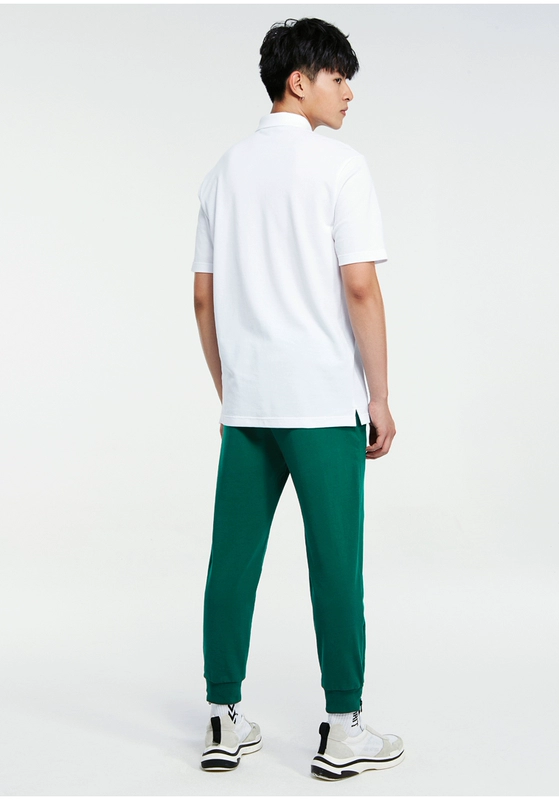 TRENDIANO Đàn ông mùa hè giản dị Cotton thêu chữ ngắn tay áo polo 3GC202783P áo polo có cổ