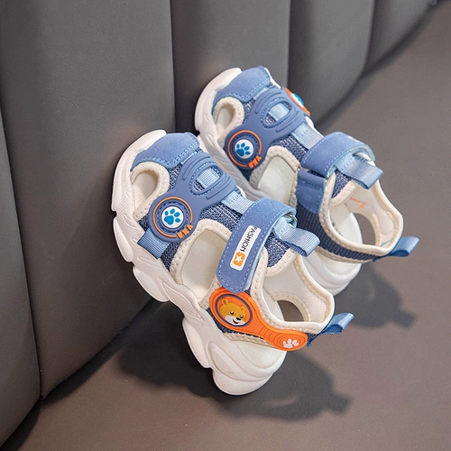 Летние сандалии для мальчиков, нескользящая детская обувь, 1-6 лет, мягкая подошва