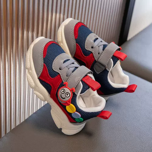 Детская нескользящая спортивная обувь для мальчиков, дышащие туфли, тренд сезона, 1-6 лет