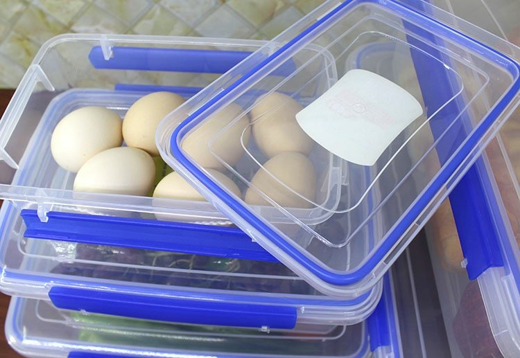 Khóa hộp lưu trữ nhựa hộp hoàn thiện lò vi sóng hộp ăn trưa hộp lưu trữ khóa hình chữ nhật hộp kín hộp lưu trữ - Hộp cơm điện sưởi ấm hop dung com giu nhiet