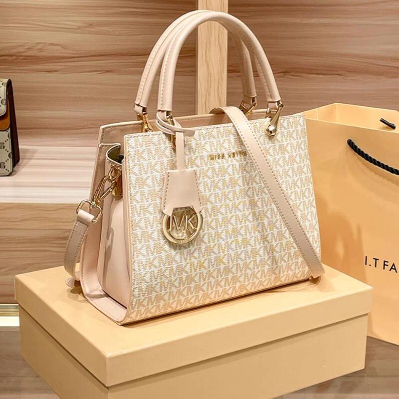 Hong Kong Genuine Mk Women's Bag, Genuine Leather Handbag, 2026 New Model, High-End Shoulder Bag, Branded Tote Bag, Gift