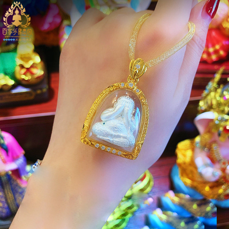 Thailand Handmade Brand Buddha Brand Real Hundred Lefo Taige Sentenced to Rain Water Gold Plated Diamond Shell