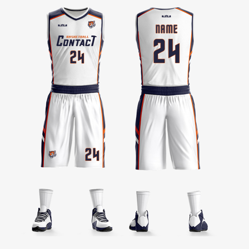 Basketball suit Sports suit Men's custom jersey vest game training uniform double-sided wear daughter Tong Chao printed font size