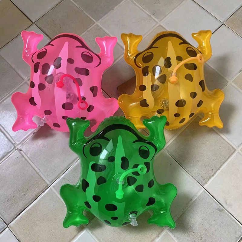 Medium-Sized Internet-Famous Glowing Frog Balloon, Palm-Sized Frog Cub, Small Toy for Stall Setup, Promotional Gift, Cartoon Little Frog