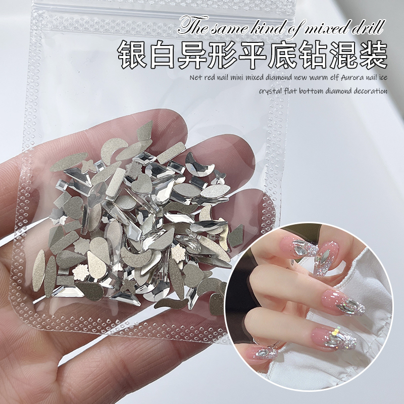 Trendy Nail Art Popular White Irregular Flat-Back Rhinestones Mixed Sizes Water Drop Heart Transparent Rhinestone Accessories Rectangular Rhinestones Trendy Nail Art Popular White Irregular Flat-Back Rhinestones Mixed Sizes Water Drop Heart Transparent Rhinestone Accessories Rectangular Rhinestones