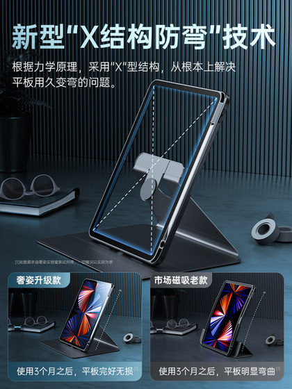 奢姿适用小米平板5保护套pro壳pad防摔硅胶2024软壳配件12.4por皮11寸全包电脑磁吸6带笔槽透明防弯硬ipad新