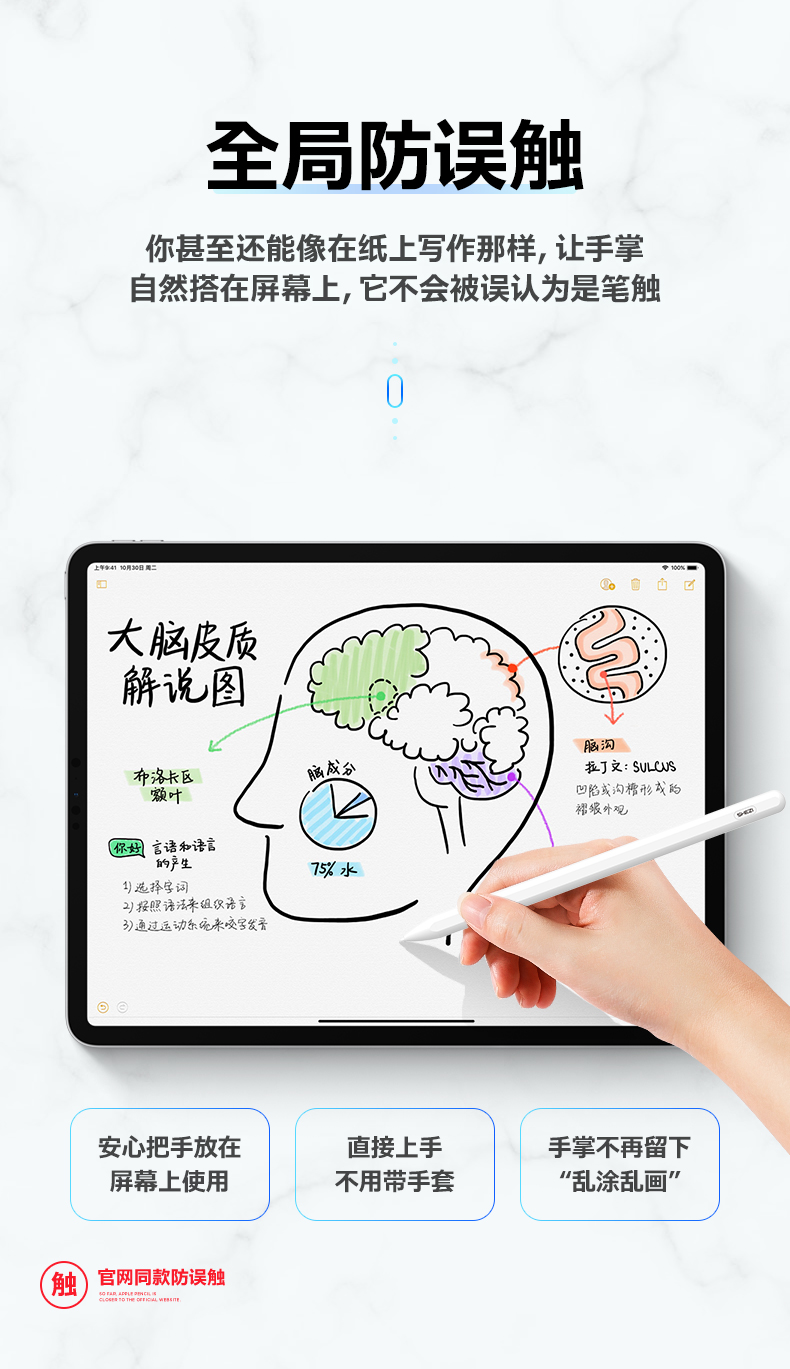 奢姿 苹果ipad通用触控笔 硅胶头电容笔 图4