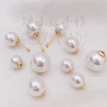The ear nail bra needle can be accessories accessories for high brightness of pearl 14K bag gold-protected earplug