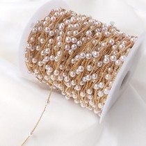 Han copper chain 14K bag gold hand - protected pearl chain ear - decorated chain bracelet decorated chain