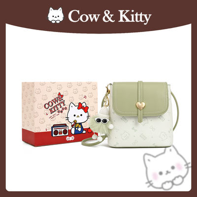 Official genuine Cow&Kitty mobile phone bag for women 2026 new style, a niche and versatile love single-shoulder crossbody mobile phone bag