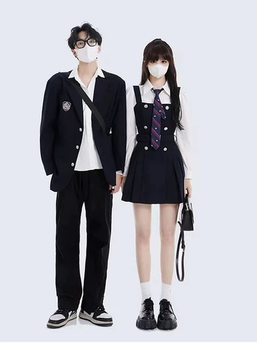 Комплект, корсет, пиджак классического кроя для школьников, платье, студенческая юбка в складку