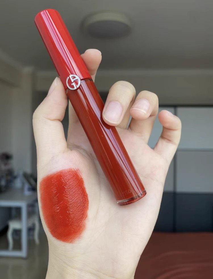 阿玛尼红管丝绒水光唇釉405+206+214+218+321试色全测评！这支红管唇釉