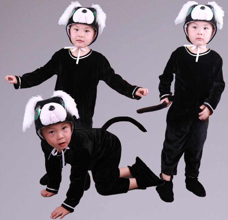 Quần áo động vật trẻ em, trang phục Dalmatian, hoa, chó, chó con màu vàng, trang phục biểu diễn, tôi và chó con, quần áo hát và nhảy múa. shop đồ trẻ em