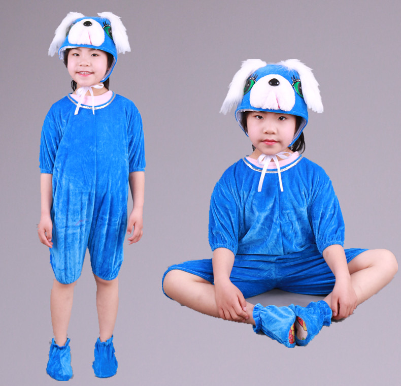 Quần áo động vật trẻ em, trang phục Dalmatian, hoa, chó, chó con màu vàng, trang phục biểu diễn, tôi và chó con, quần áo hát và nhảy múa. shop đồ trẻ em
