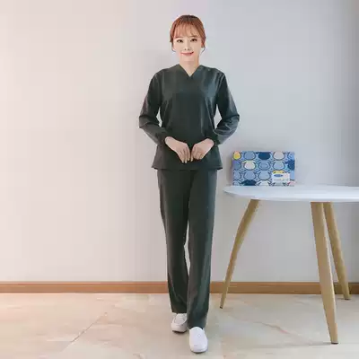 Korean autumn and winter plastic oral medical care clothes hand clothes hand clothes pet hospital nursing doctor clothes long sleeves