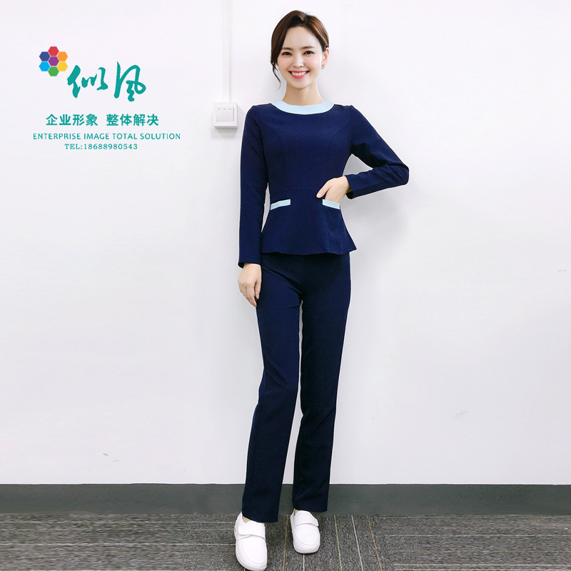 Han Edition Autumn Winter New Orthopedic Oral Hospital Nursing Beauty Parlour Technician Nursing Care Nursery School Nurse women's suit