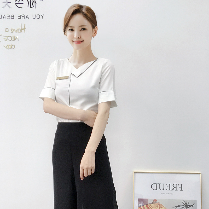 New Products Chinese Health Preserving Clubhouse Female Technician Conserved Foot Therapy Foot Bathroist Beautician Massage Physiotherapist Workwear Suit