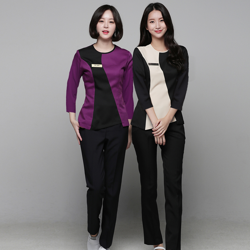 Beauty Division Workwear Women's Clothing Fall New Beauty Salon Skin Management Attendant Foot Bath Technician Suit