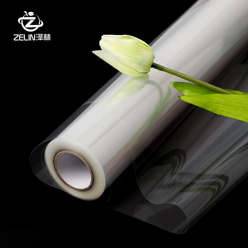 Thickened transparent glass paper roll bouquet root waterproof plastic cloth flowers dust-proof cellophane flower shop flower paper