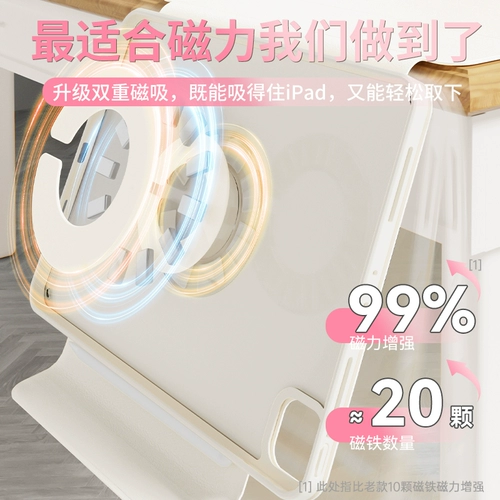 Защитный чехол для iPad 2024 pro защитный чехол 11-дюймовый вращающийся air6 с магнитным разделением mini7 подходит для планшета Apple 9 air5 тонкий и легкий 4 прозрачный 10 анти-изгибающийся 13 без слота для ручки милый