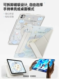 Защитный чехол для iPad11 Air7 подходит для Apple proЗащитный чехол на 11 дюймов Вращение на 720 градусов Складывание в 3 года mini7 с магнитным разделением 10 поколений 9 Прозрачный Air6 Слот для ручки 5 Планшет 13 Акрил 4 с защитой от изгиба 12,9