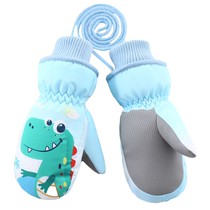 Domiaowu Childrens Ski Gloves Winter Warm Boys Waterproof Students Toddlers Children Outdoor Playing Snow Baby Windproof