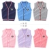 Disney trẻ em áo vest cotton áo vest bé trai áo len bé gái áo len len cardigan len bé gái - Áo ghi lê