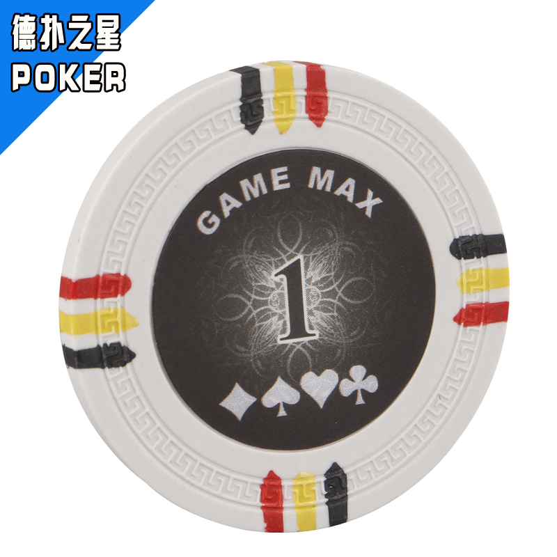 Deco's Star Dies Four Colors Texas Poker Chips 14 gr Intron Iron Sheet Game Chip Coin