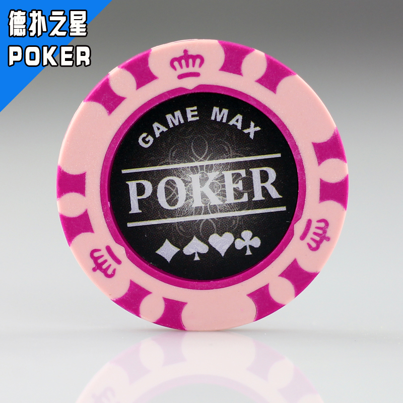 Factory Direct Sales New Crown Big Character Black Bottom No Par Value POKER Chips Spot High-end Private Customization
