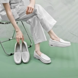 Кушон, дышащая униформа медсестры, высокая нескользящая летняя белая обувь на платформе, туфли, мягкая подошва, против усталых ног