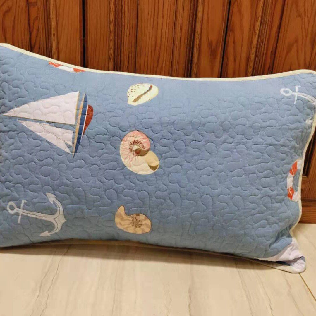 Korean cotton twill quilted quilted quilted pillowcase