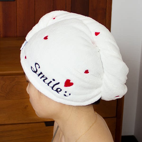 Net red jitter dry hair female super strong water absorption speed dry and thick wiping long hair bag towel Korea cute bath cap