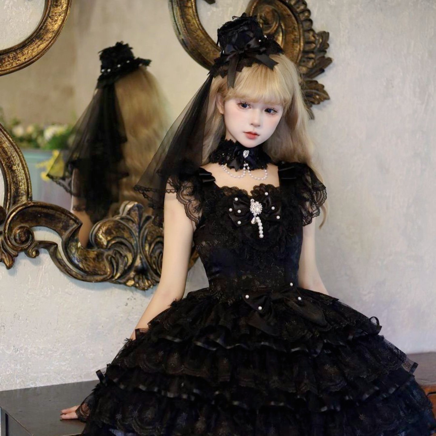 Feather Ballad Original Sweet Bridal Lolita JSK Dress