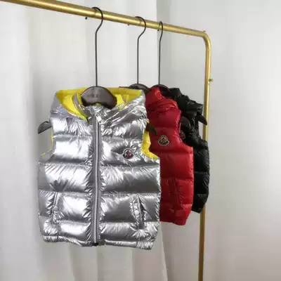 Children's vest, boys and girls, babies and children, winter, wearing a horse, foreign pie, down, bright vest, waistcoat, waistcoat, waistcoat