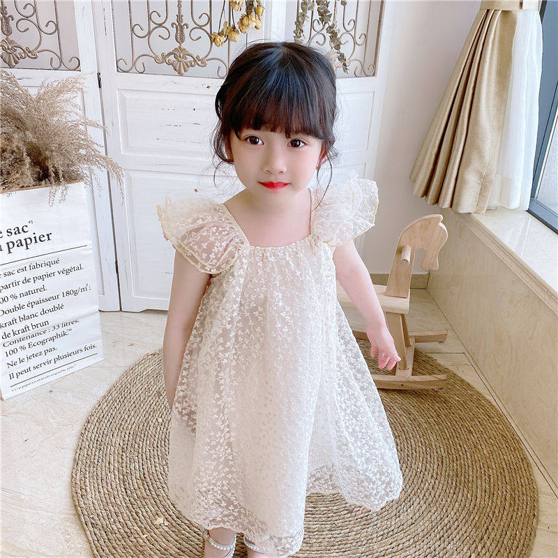 Girls dress summer style foreign style thin section summer dress little girl skirt summer children children baby princess dress summer