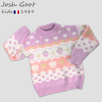 2021 New sweater girl Spring and Autumn Children Baby baby winter thick mink sweater