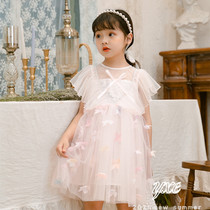 Summer girls foreign dress children childrens net red pop Summer Girls baby Korean skirt princess dress